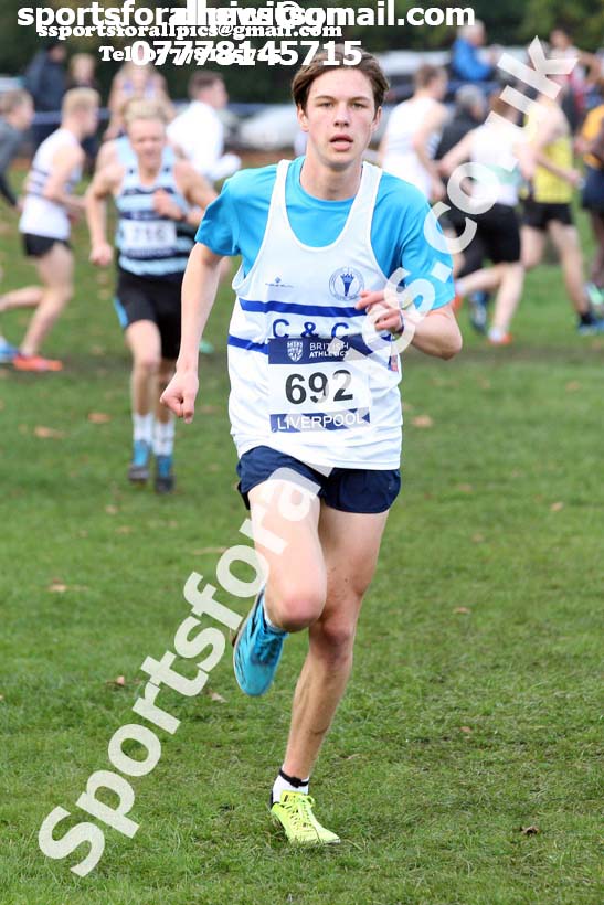 Mens under-17 British Athletics Liverpool Cross Challenge, Sefton Park, Liverpool. Photo:  David T. Hewitson/Sports for All Pics